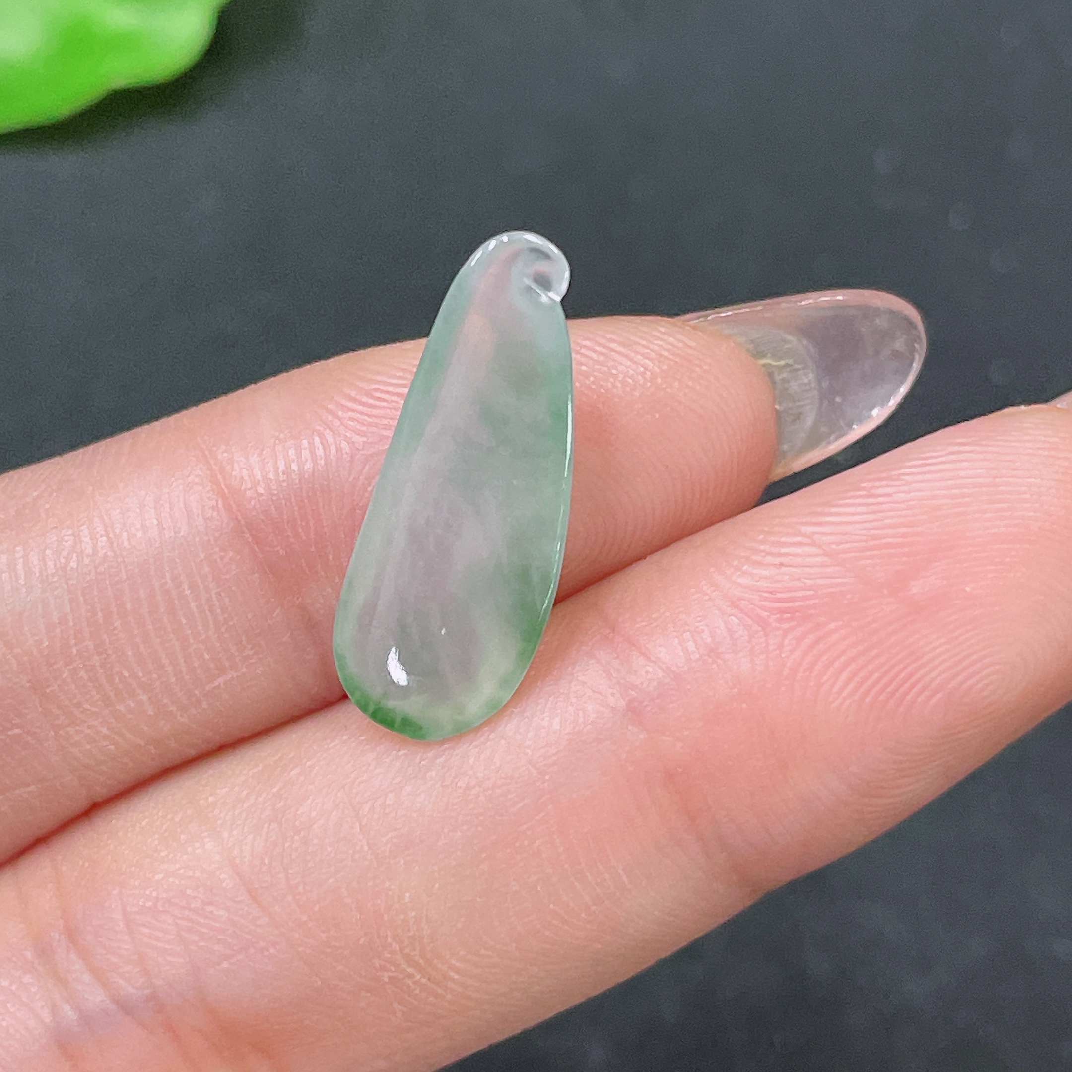 F34046334 Jadeite Pendant Total Weight Approx.1.25g