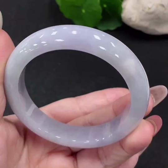 F34032850 Jadeite Round Bangle Size 56.4 Total Weight Approx. 61.9g