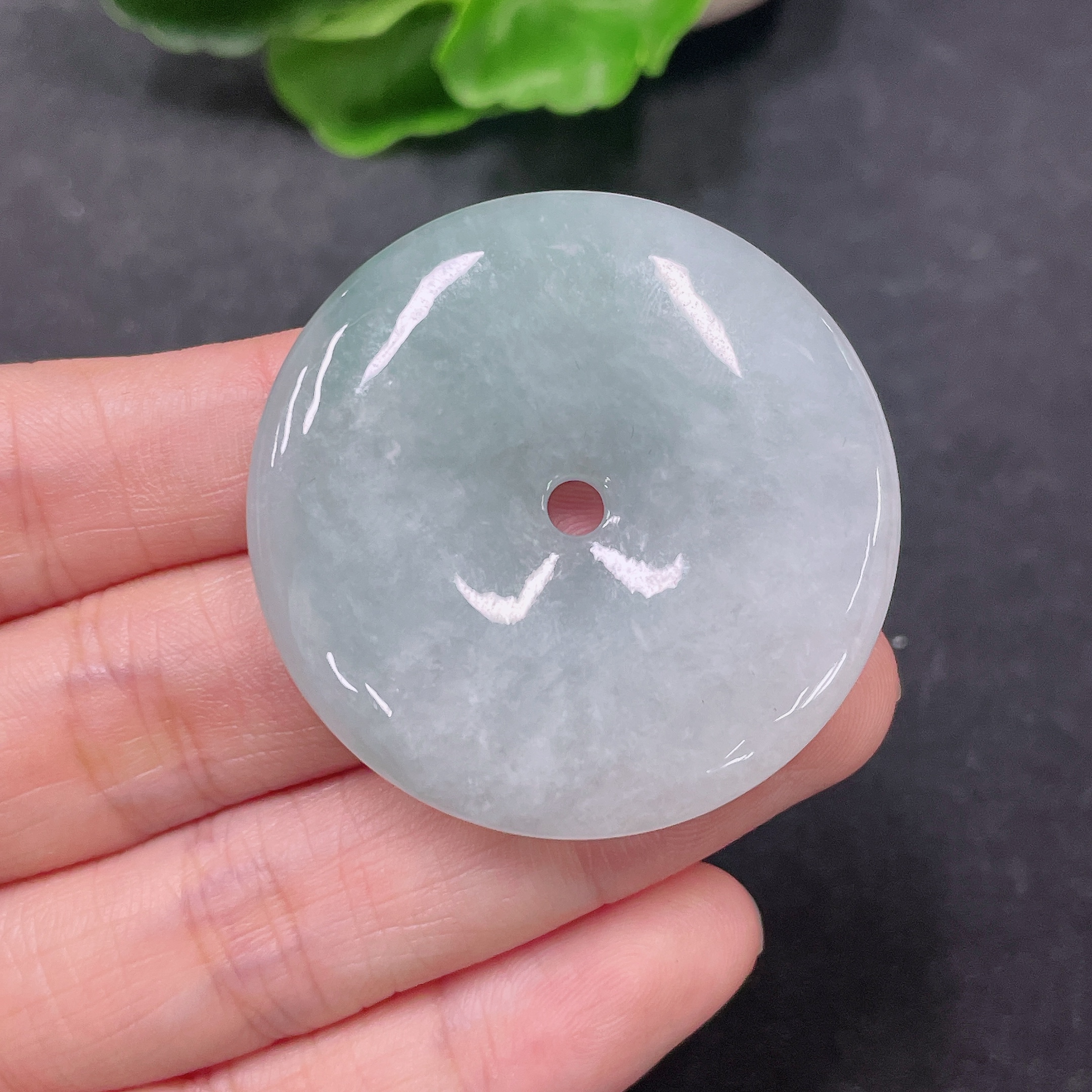 F32747417 JadeitePendant Peace Buckle Total Weight Approx. 23.7g