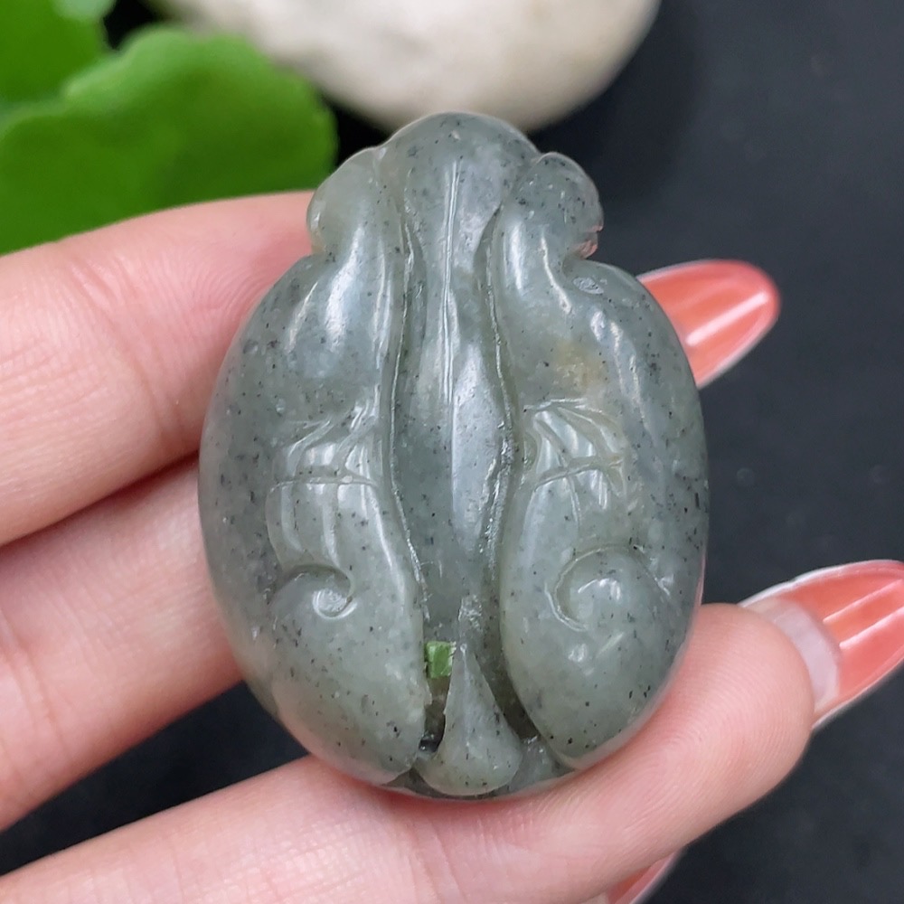 H35084157 Hetian Jade Seed Material Pendant - Dragon Turtle - Undetermined Skin Color Origin - Total Weight Approximately 30.8g