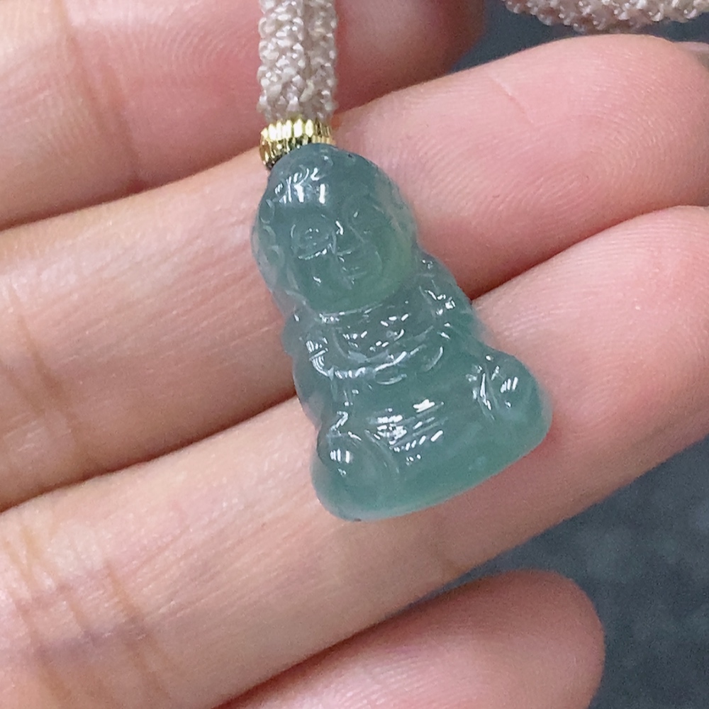 F34997977 Jadeite Pendant Baby Buddha