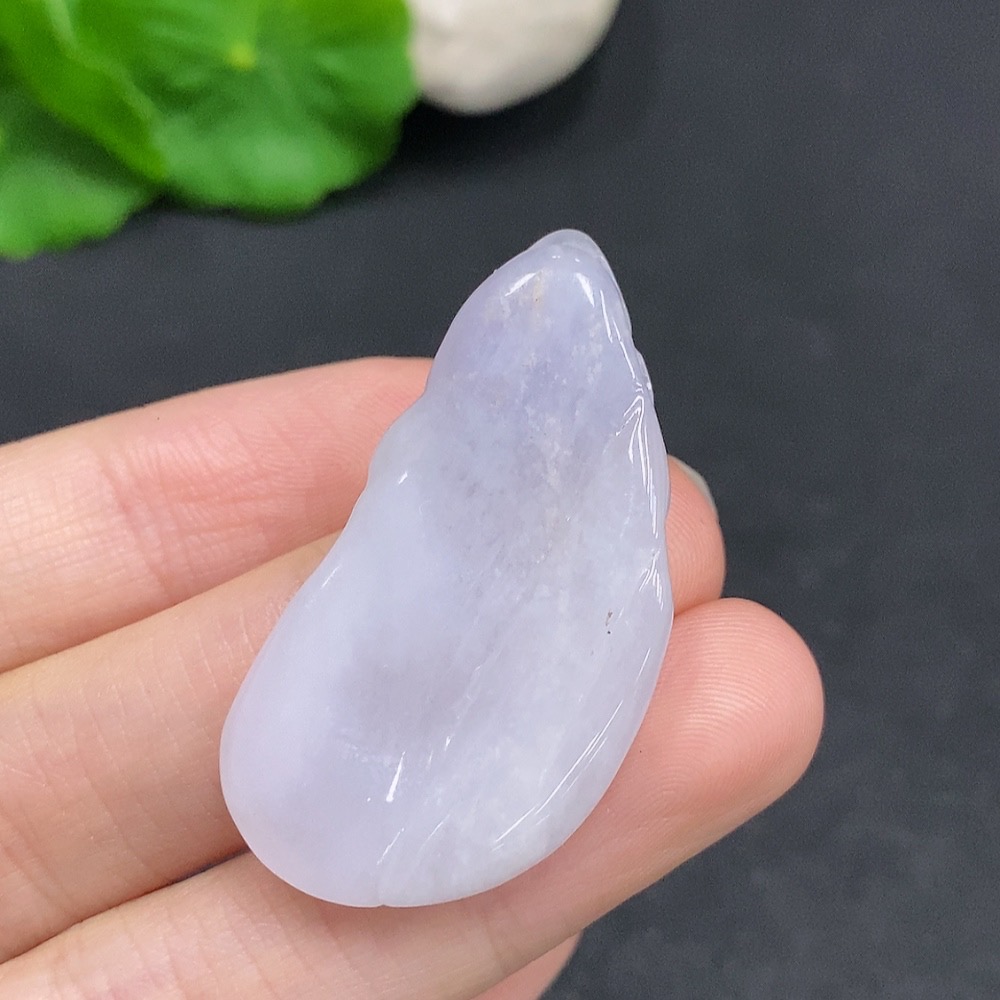 F33908130 Jadeite Blossom of Wealth and Honor Pendant Total Weight Approximately 9g