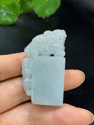 F29363422 JadeitePixiu Seal, Total Weight Approximately 41.65g