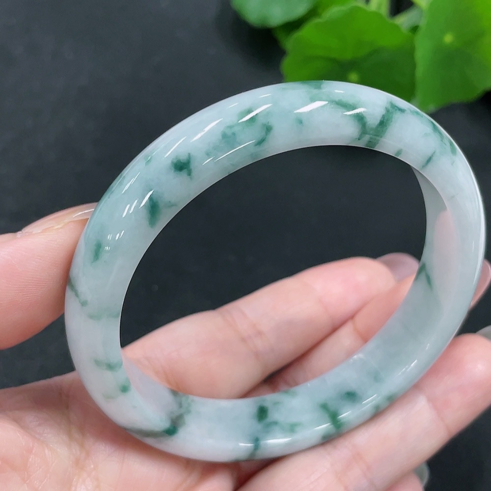 F29360015 Jadeite Regular Bangle, Size 58.9, Total Weight Approx. 53.9g