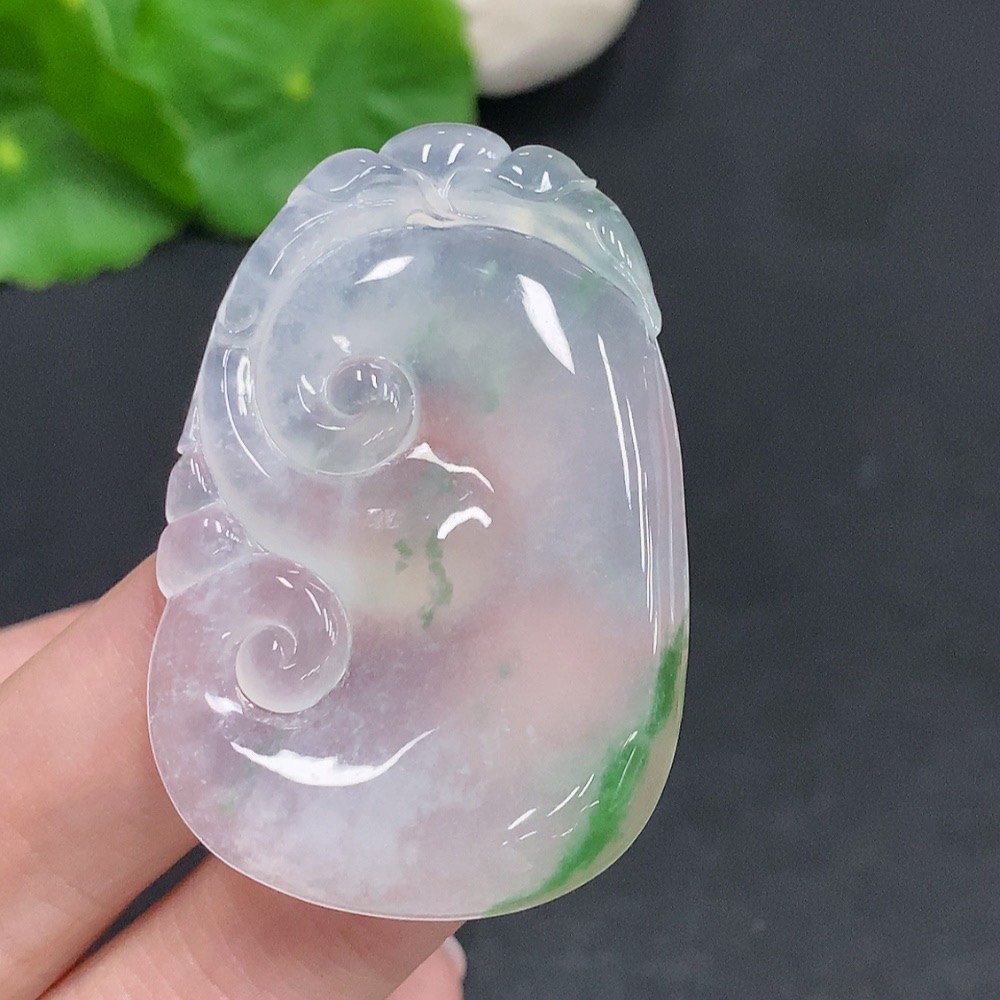 F34003280 Jadeite Ruyi Pendant Total Weight Approx.14g