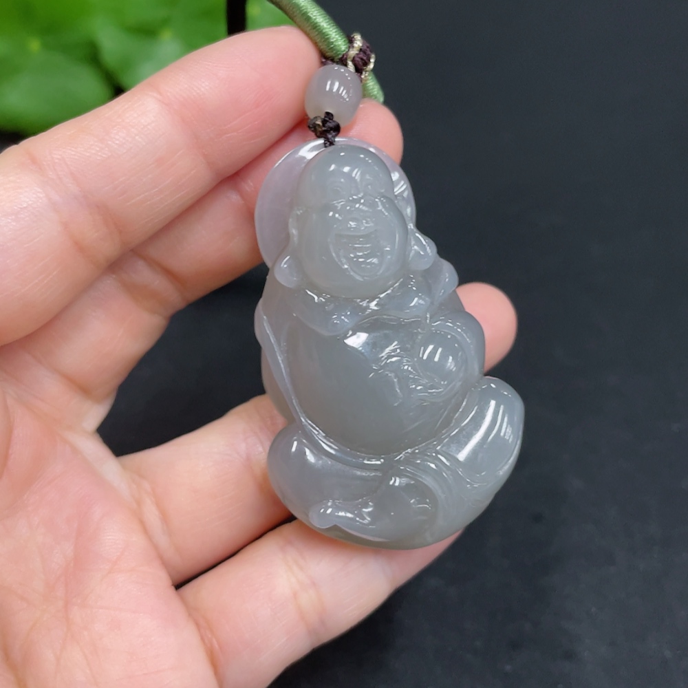 H35109798 Hetian Jade Pendant Buddha Total Weight (including rope) 39.7g