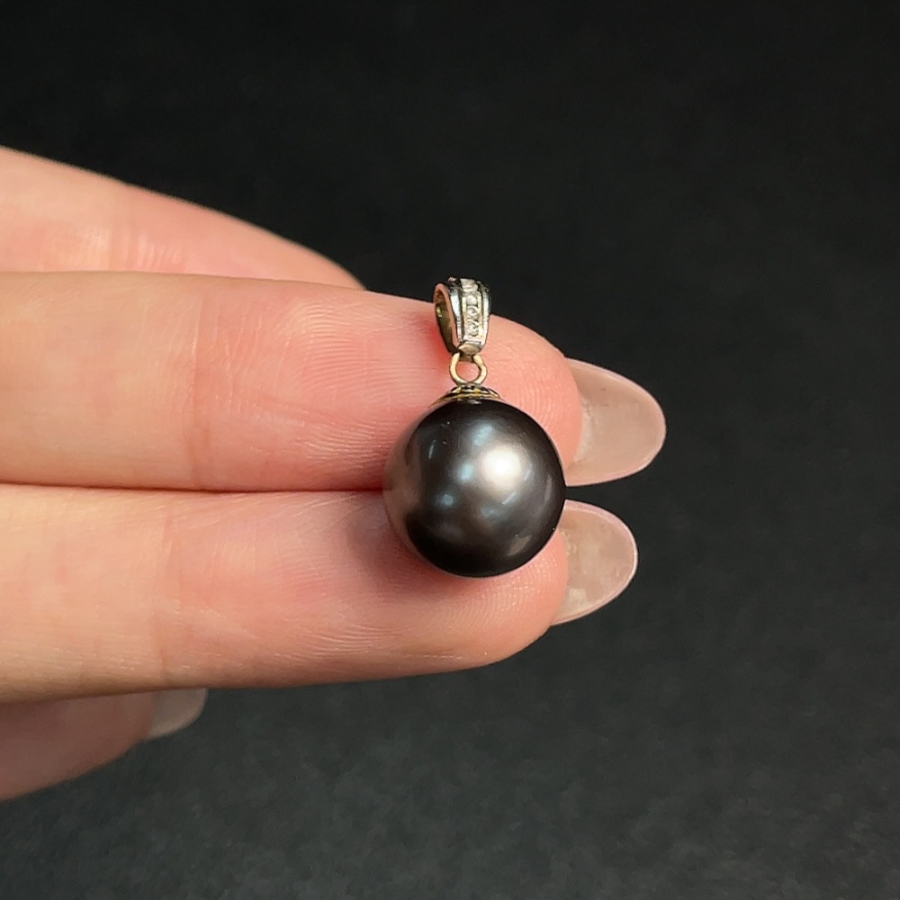 C32712561 Seawater Pearl Pendant Au37% Non-Diamond Total Weight Approx.2.42g Size 11.1mm