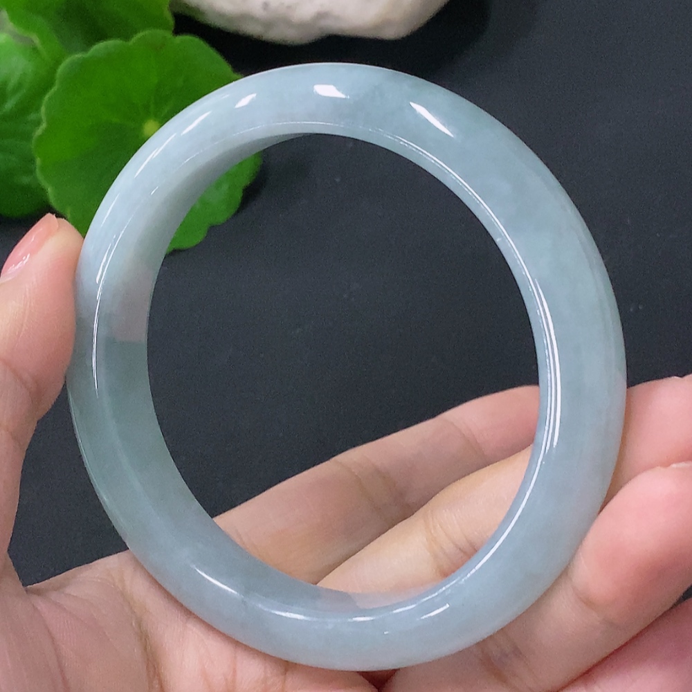 F35088352 Jadeite Round Bracelet Size 56.5mm Total Weight Approx. 53.7g