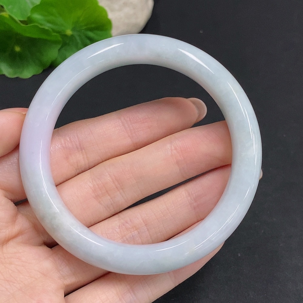 F34061243 Jadeite Round Bracelet Total Weight Approx. 60g Size 57