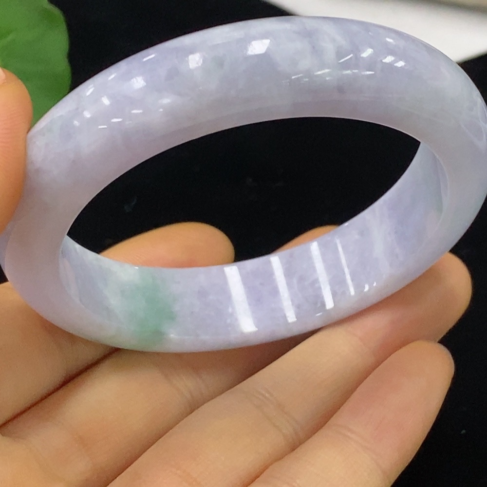 F35095058 Jadeite Round Bangle Size 53.5 Total Weight Approx. 57.04g