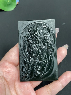 H33902049 Hetian Jade Pendant, Auspicious Beast, Total Weight: Approx. 91.2g