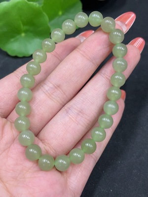 H35084652 Hetian Jade Bracelet, approx. 6.5mm, total weight approx. 13.1g