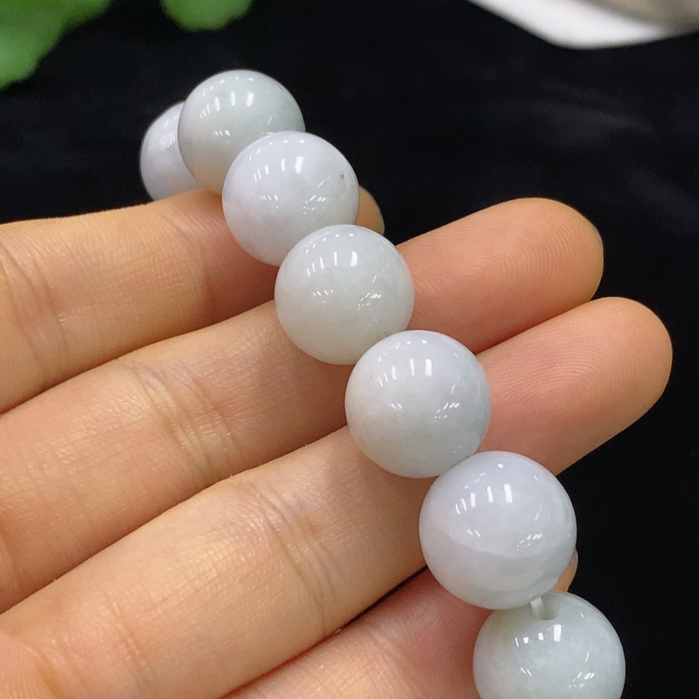 F34973390 Jadeite Beaded Necklace Approx. 13mm Total Weight Approx. 61.1g