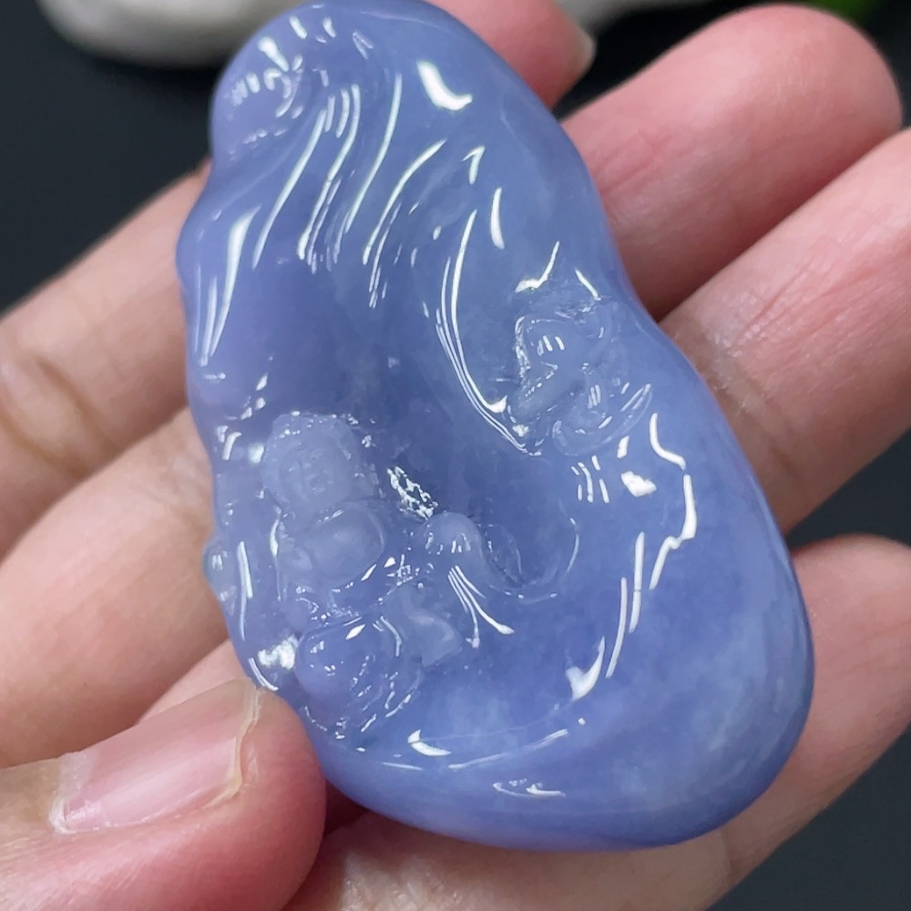 F28271929 Jadeite Guanyin Pendant, Total Weight Approx. 36.7g