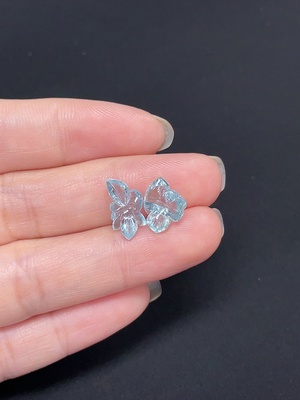 C46539303 海蓝宝石饰品 货品总重约0.91克 一手走