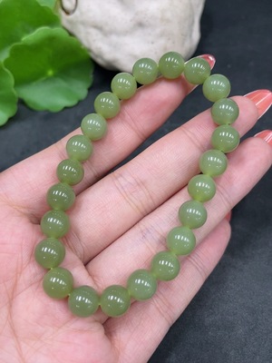 H34016611 Hetian Jade Bracelet, approx. 7.8mm, total weight about 17.8g