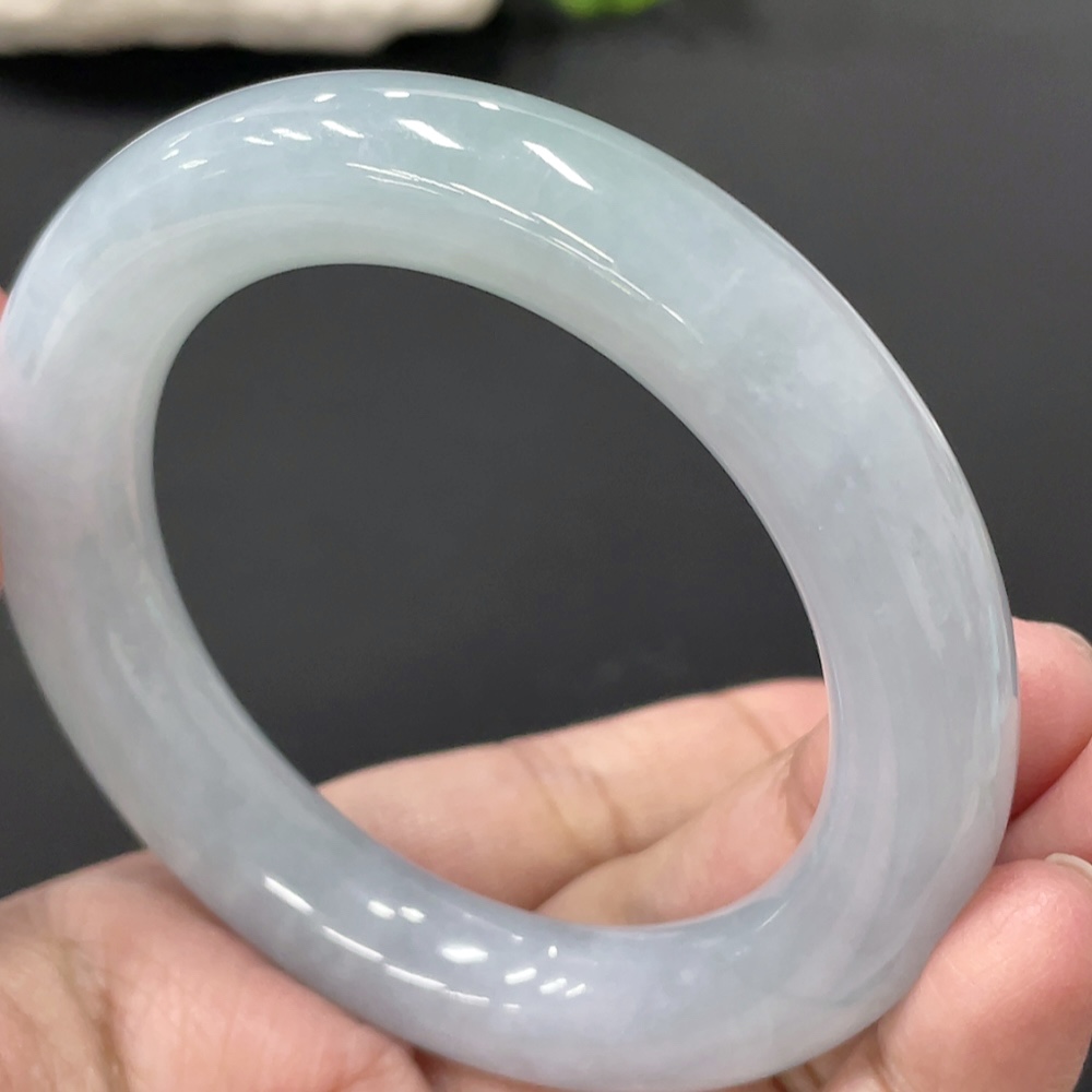 F27133713 Jadeite Round Bangle Size 54.9 Total Weight Approx. 79.49g