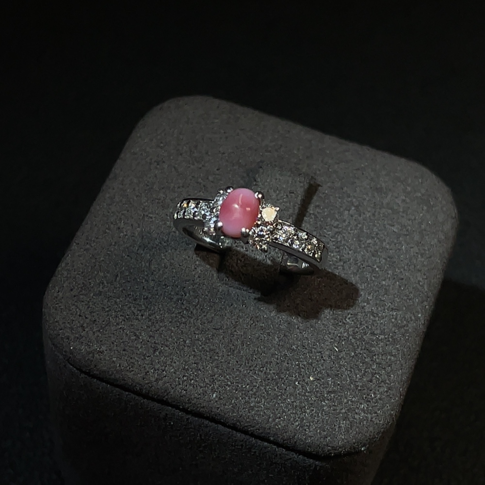 C25845576 Conch Pearl Ring pt900 Total Weight Approx.4.85g Size 12#