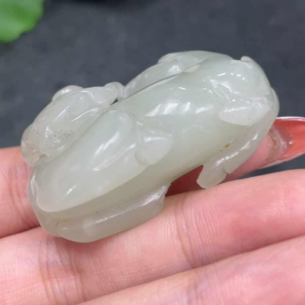 H34960376 Hetian Jade Pendant - Immediately Ennobled as a Marquis, Total Weight Approx. 30g