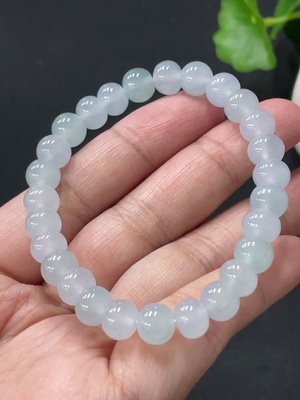 F34057998 Jadeite Bracelet Approx.7.7mm Total Weight About 19.8g