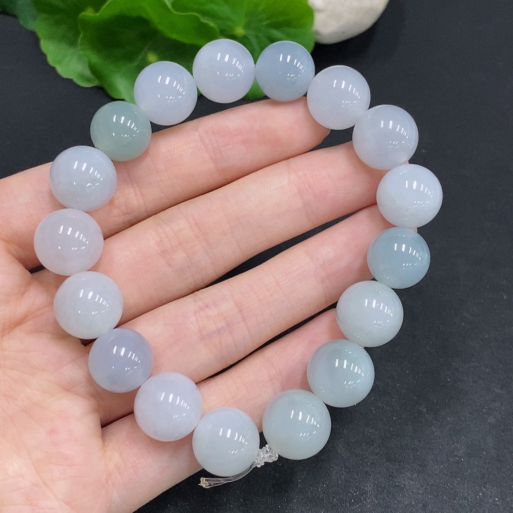 F33878300 Jadeite Bracelet Total Weight Approx. 57.3g Size 12.4mm