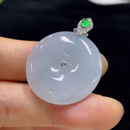 F33910897 Jadeite Peace Pendant, Total Weight Approximately 8.7g, Non-Gold