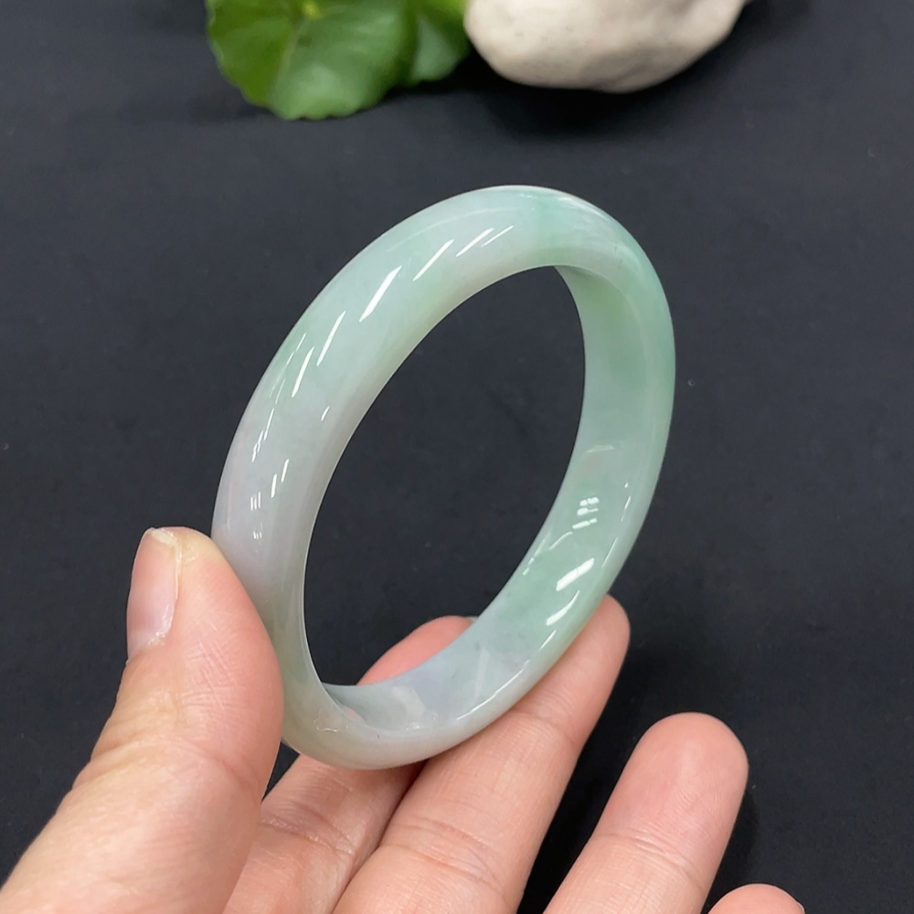 F15655667 Imperial Jadeite Bangle, Size 56.4, Short Diameter 48.5