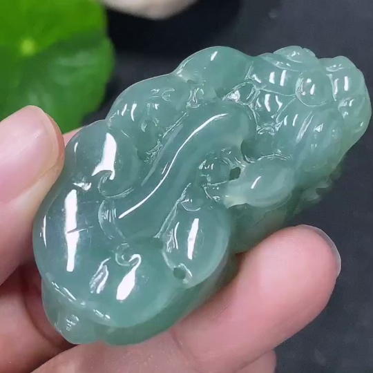 F33887320 Jadeite Pi Xiu Pendant, Total Weight Approx. 34g