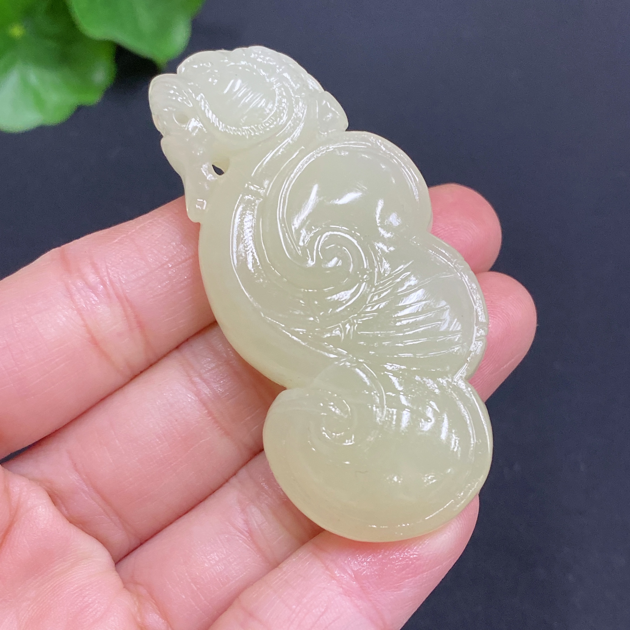 H24794727 Hetian Jade Pendant Ruyi Total weight about 30g