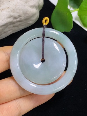 F46516797 翡翠挂件 子母扣  货品总重约32.2g