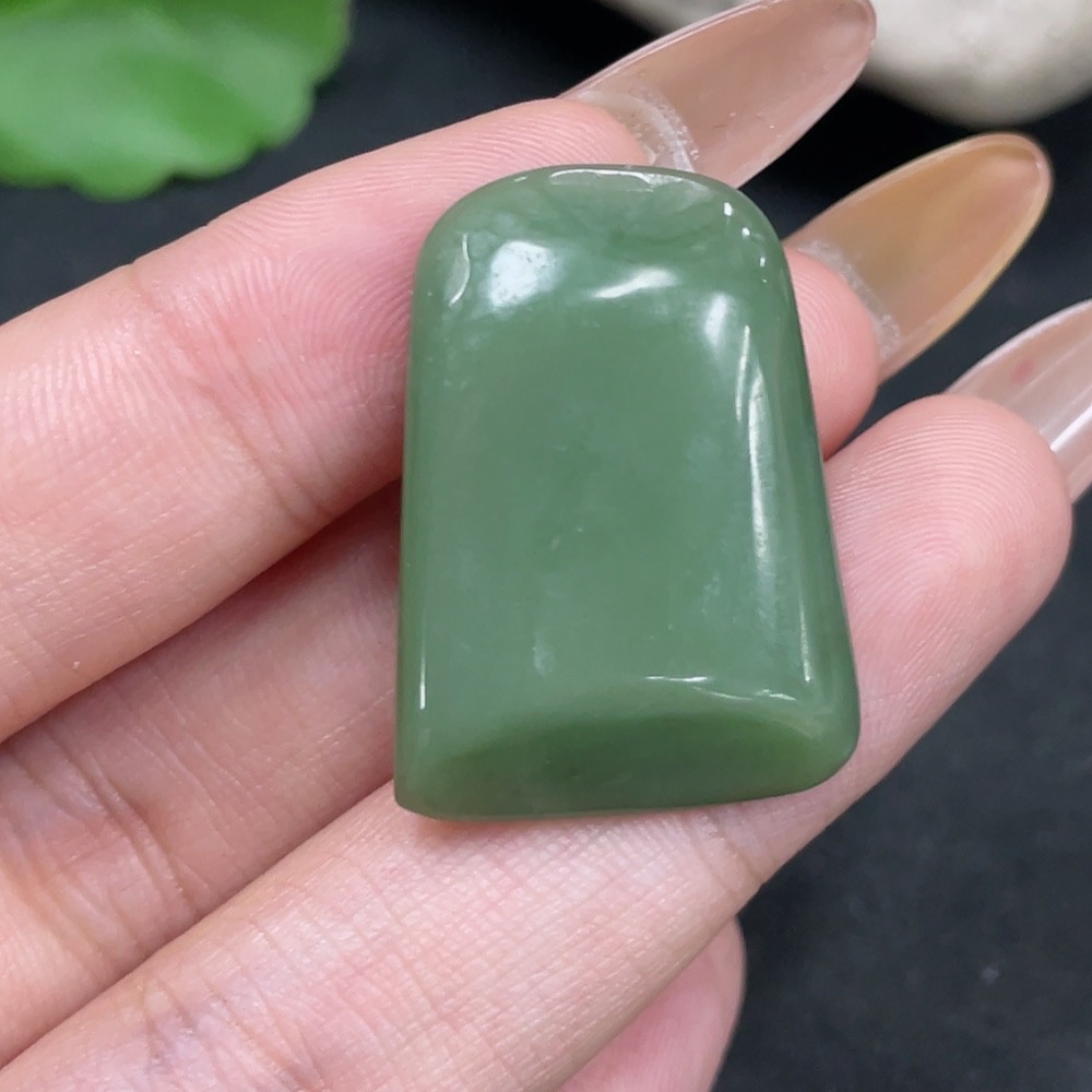 H32706363 Hetian Jade Pendant Plain Pendant Total Weight About 6.4g