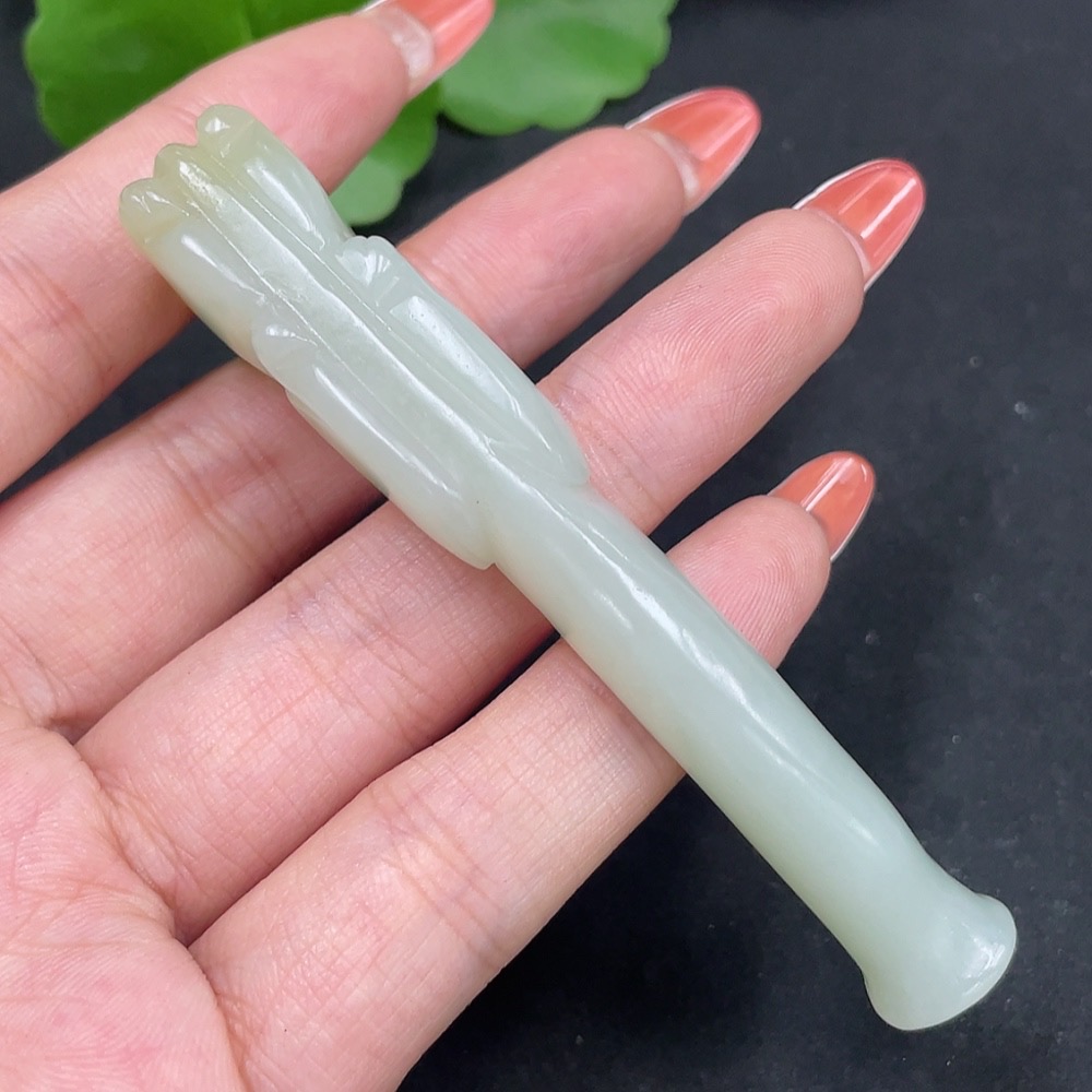 H34062458 Hetian Jade cigarette holder