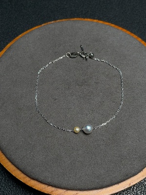 C32783827 Seawater Pearl Bracelet Color Origin Undetermined Non-Gold Total Weight Approx. 0.87g Size 3.1-5.2mm