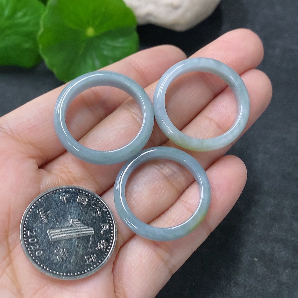 F34976356 Jadeite Ring Set Sell as a Lot