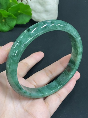 F35106054 Jadeite Round Bracelet Size 76.2 Total Weight Approx. 90.2g