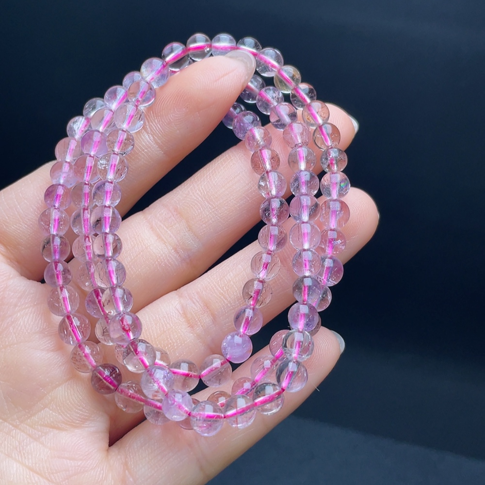 C28256874 Crystal Beaded Necklace Total Weight Approx.23.80g Size 5.5mm