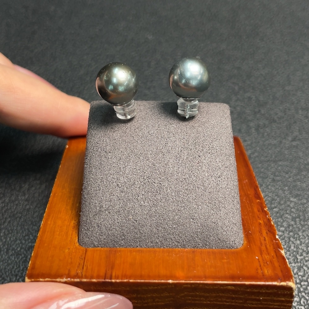 C28302538 Seawater Pearl Forehead Earrings Non-Gold Setting Approx. 10.2mm Total Weight About 3.54g