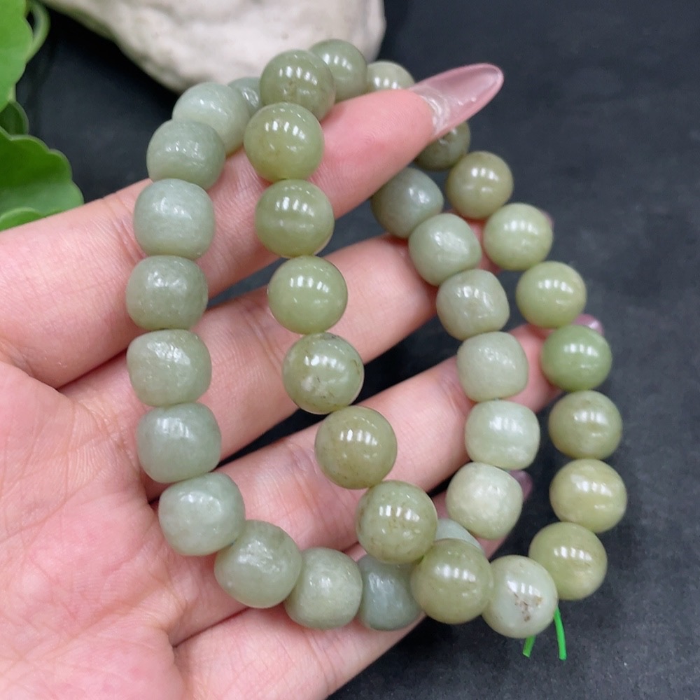 H33885974 Hetian Jade Bracelet, Maximum 9.7mm, Total Weight Approx. 59.9g