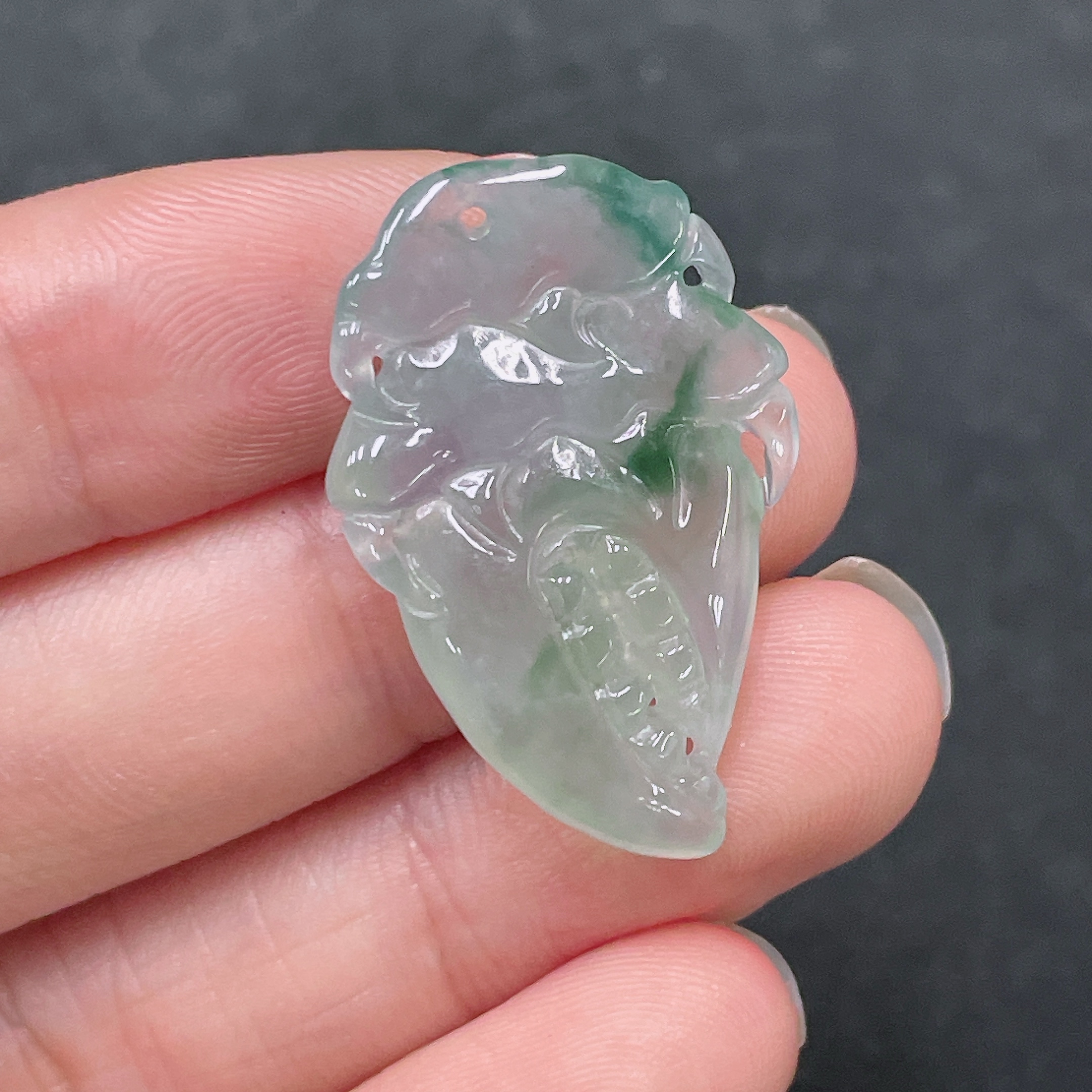 F32747262 Jadeite Pendant Crab Claw Total Weight Approx. 5.15g