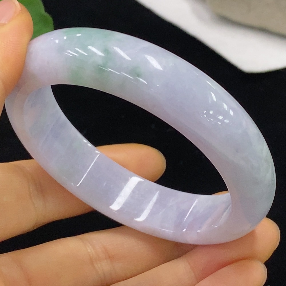 F35095058 Jadeite Round Bangle Size 53.5 Total Weight Approx. 57.04g