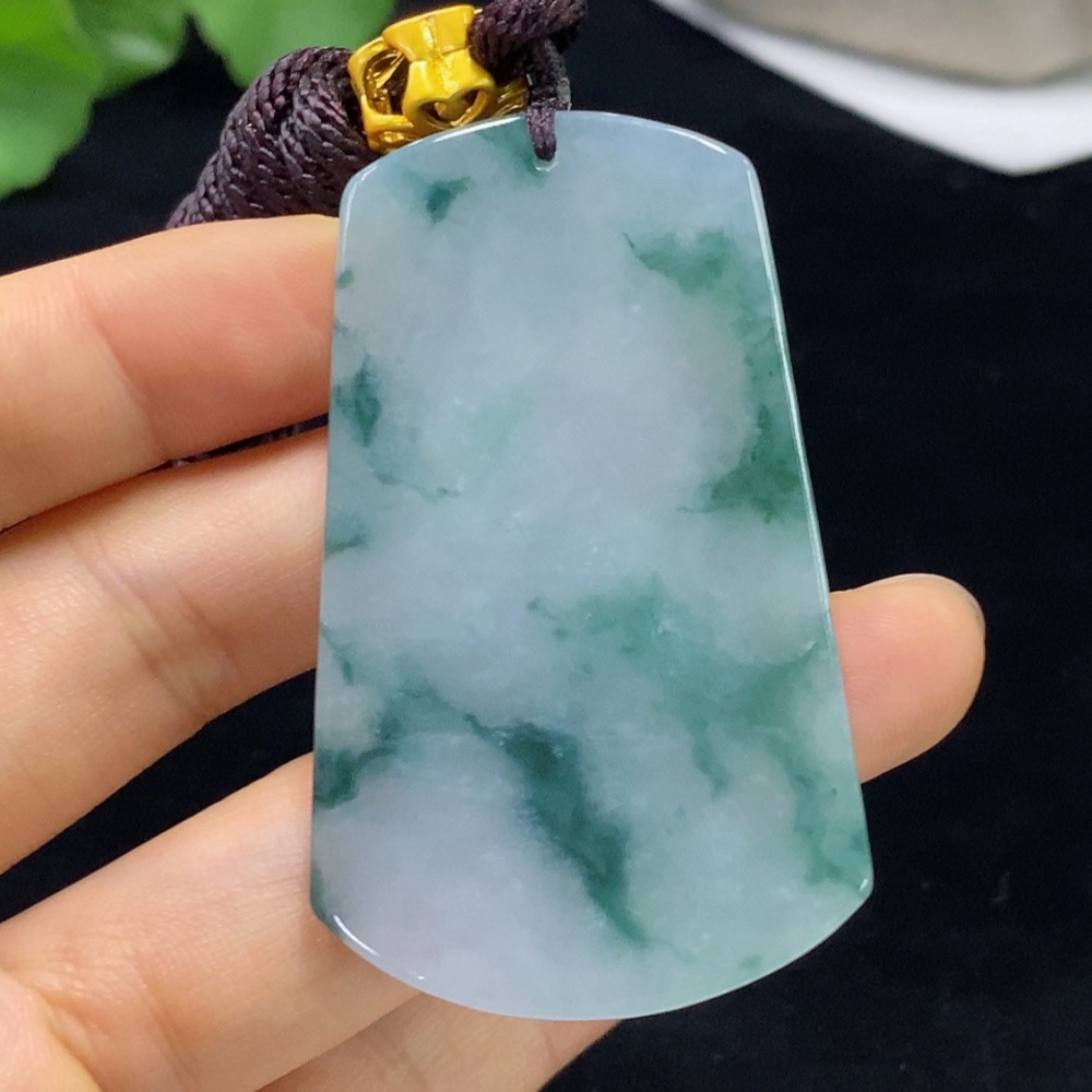 F31599838 Jadeite Guanyin Pendant Total Weight Approx. 34.94g (Including Rope Weight) Non-Gold
