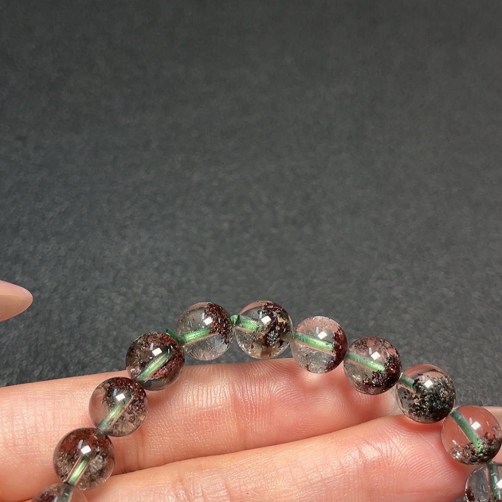 C34952045 Crystal Bracelet, Color Origin Undetermined, Total Weight Approx. 19.69g, Size About 8.6mm (Color)