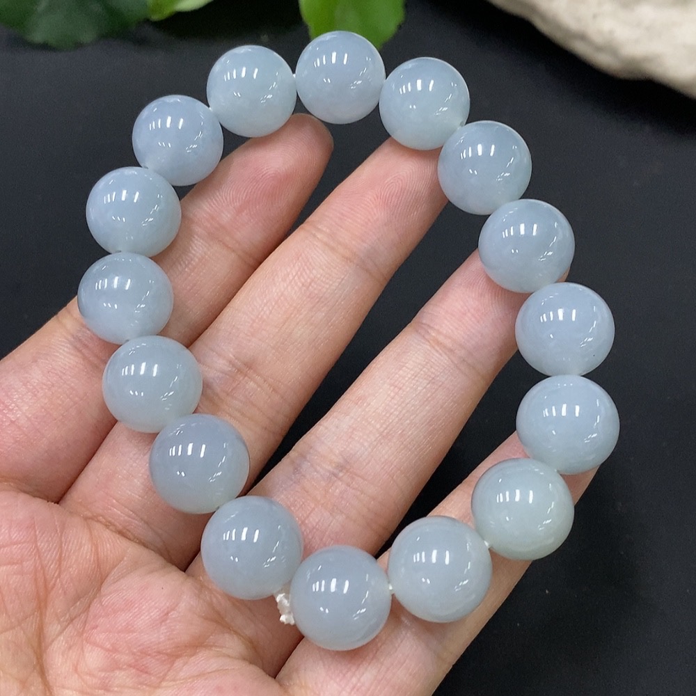 F26993304 Jadeite Bracelet Total Weight Approx. 52.49g Size 12.6mm