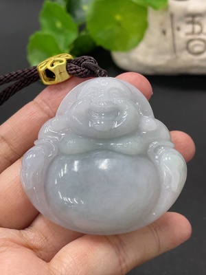 F35080774 Jadeite Buddha Pendant Total Weight Approx. 49.2g