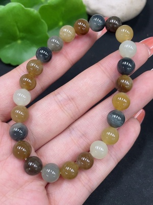 H34027264 Hetian Jade Bracelet, approx. 7.8mm, total weight approx. 18.6g