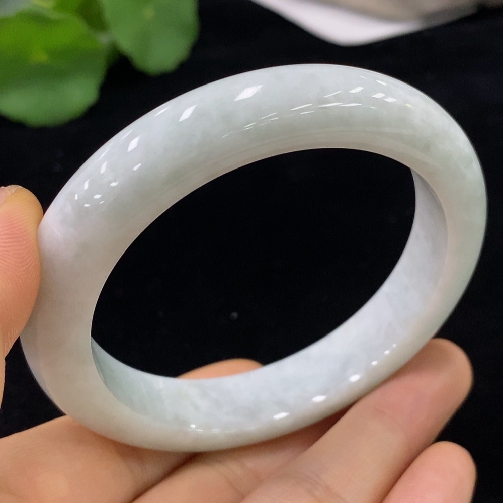 F33928464 Jadeite Round Bangle Size 55.7 Total Weight Approx. 59.15g