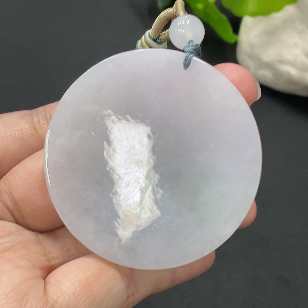 F35081500 Jadeite Plain Pendant Total Weight about 30.5g