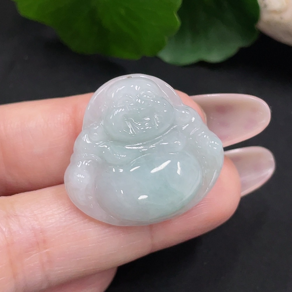 F34068815 Jadeite Buddha Pendant, Total Weight Approx. 5.8g