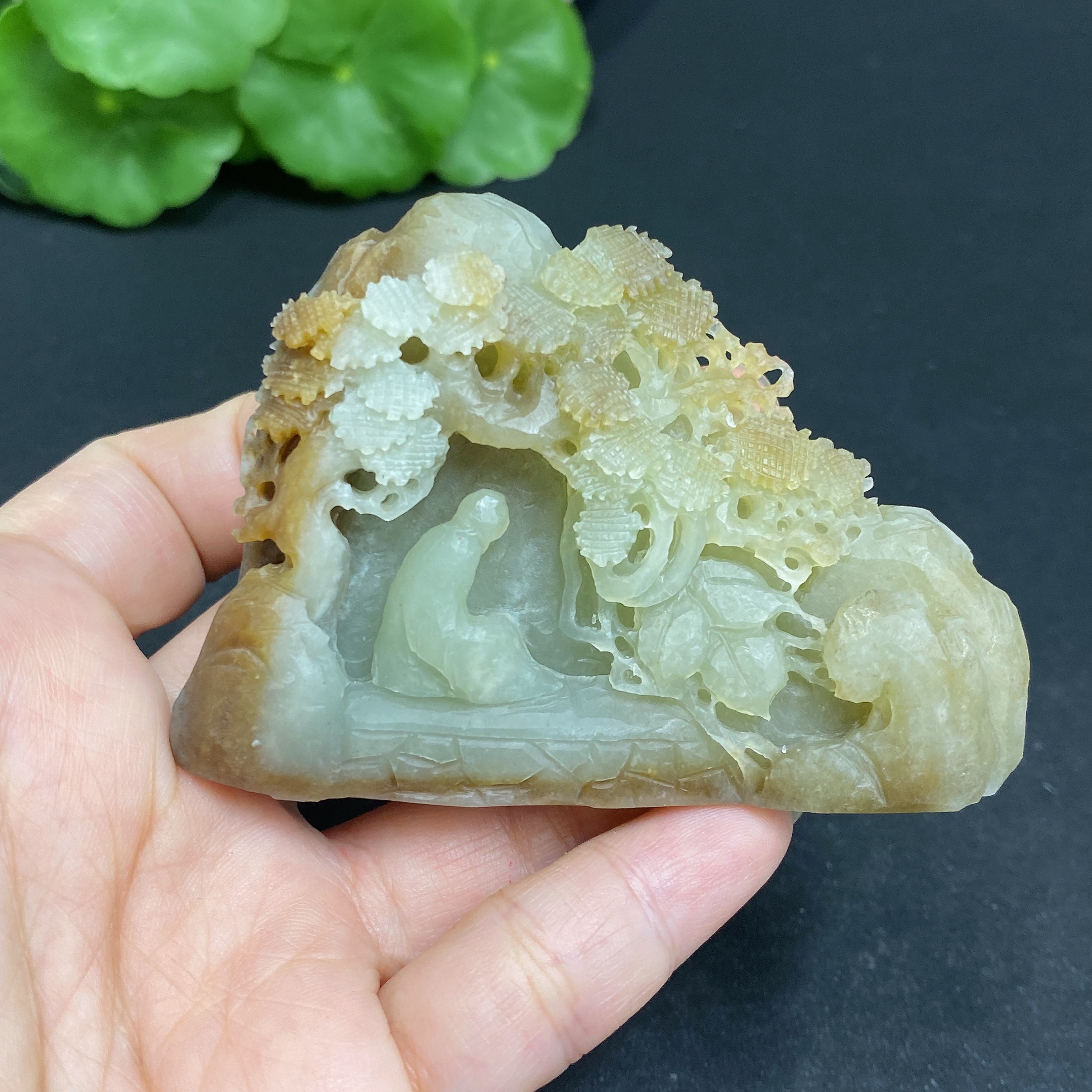 H34035883 Hetian Jade Ornament - Landscape - Total Weight Approx. 84.6g