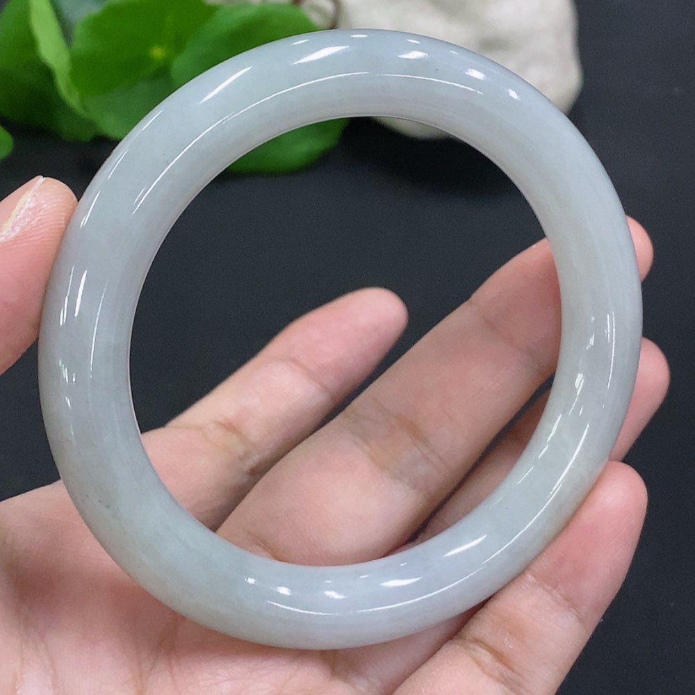 F33934148 Jadeite Round Bangle Size 57.9 Total Weight Approx.60.1g